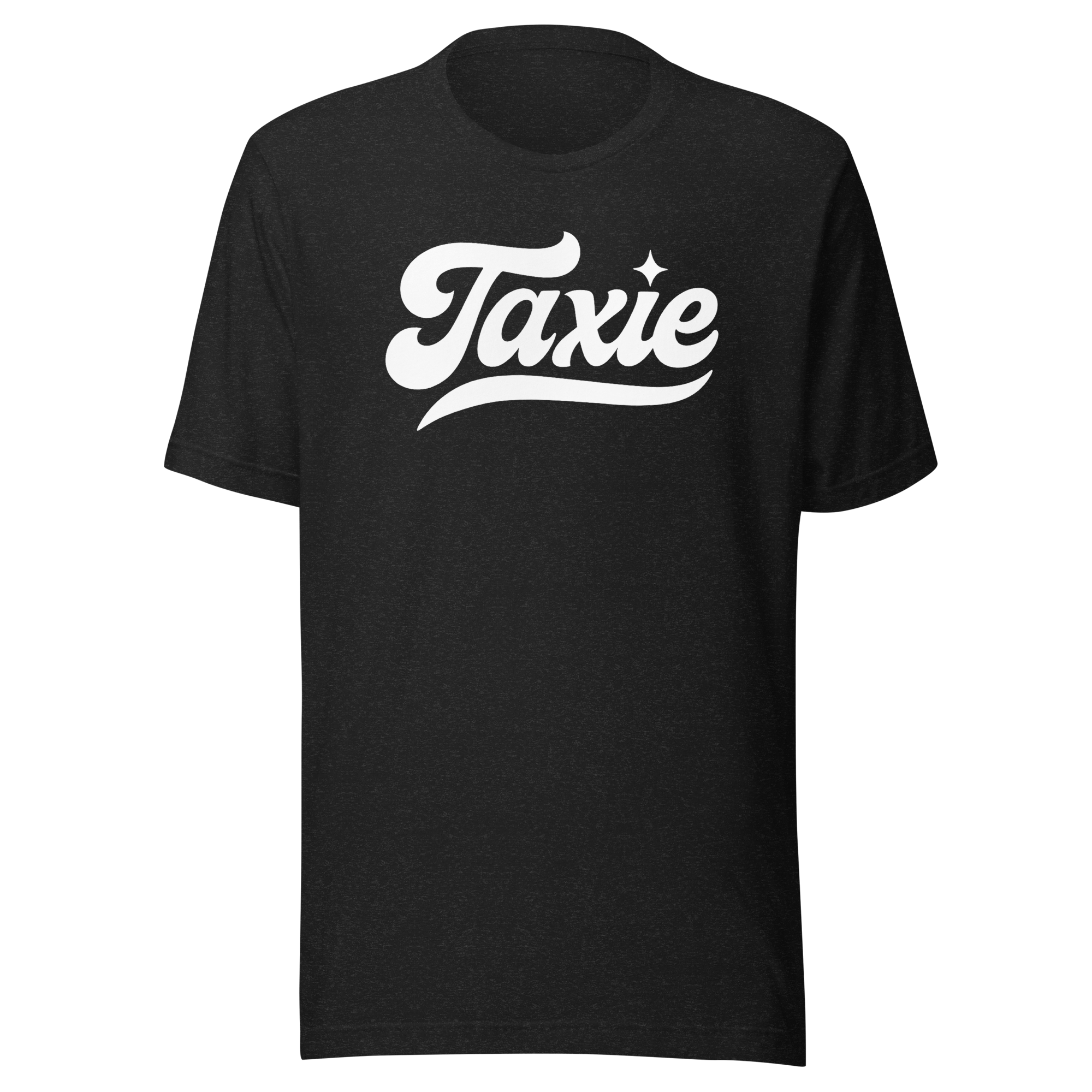 Unisex t-shirt black with white Taxie logo