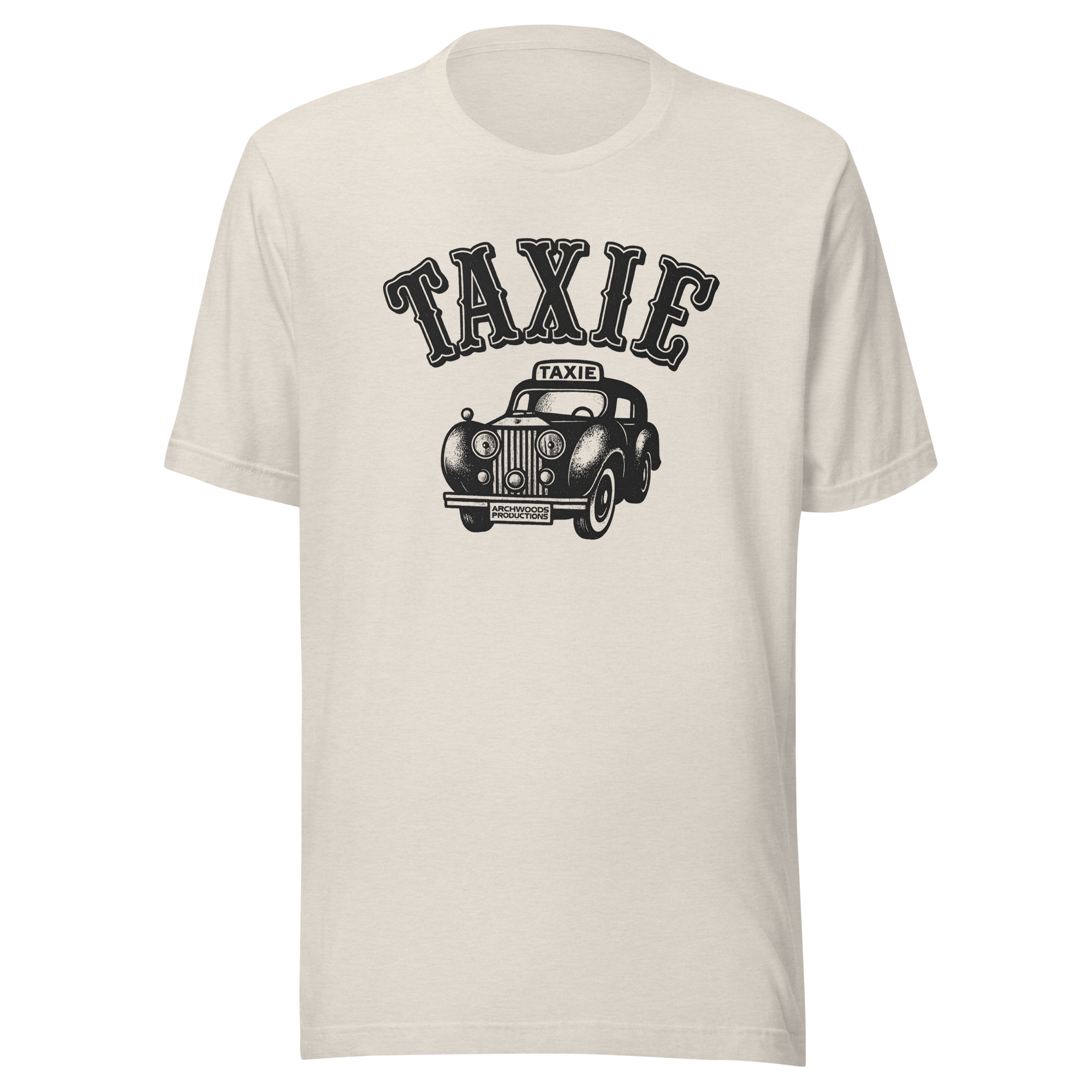 Unisex t-shirt with vintage black Taxie logo